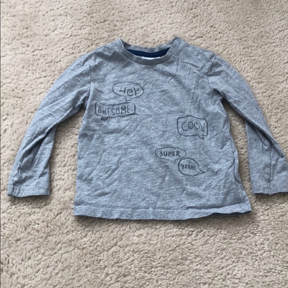 Gray Baby Long Sleeve Shirt